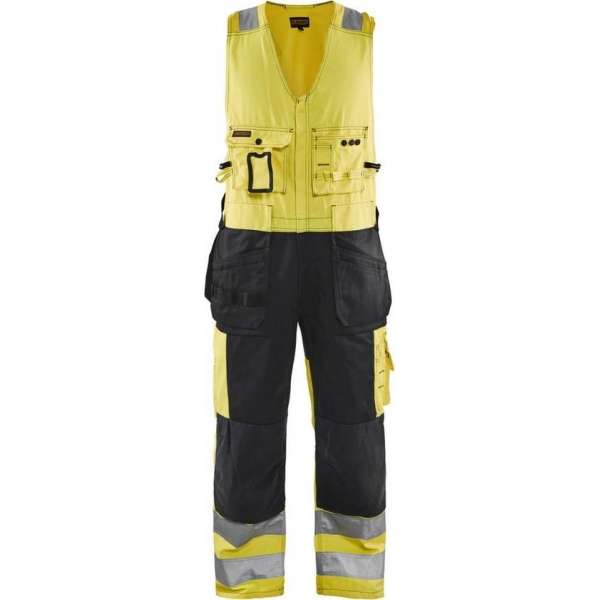Blåkläder 2653-1804 Amerikaanse overall High Vis Geel/Zwart maat D112 Blåkläder 2653-1804 Amerikaanse overall High Vis Geel/Zwart maat D112