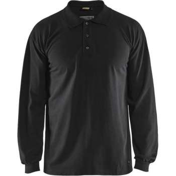 Blåkläder 3374-1726 Vlamvertragende Piqué Polo Zwart maat XL