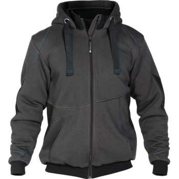 Dassy Pulse Sweatshirt jas 300400 - Antracietgrijs/Zwart - M