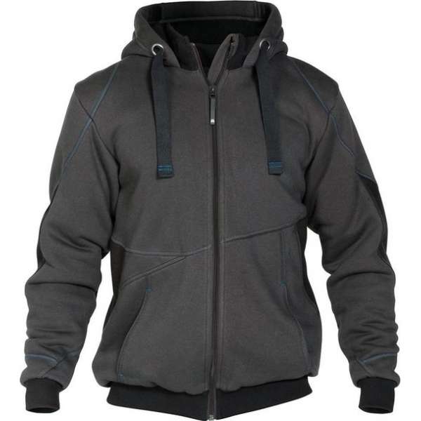 Dassy Pulse Sweatshirt jas 300400 - Antracietgrijs/Zwart - M