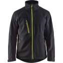 Blaklader Softshell Jack 4950-2516 - Mannen - Zwart/Geel - XXL