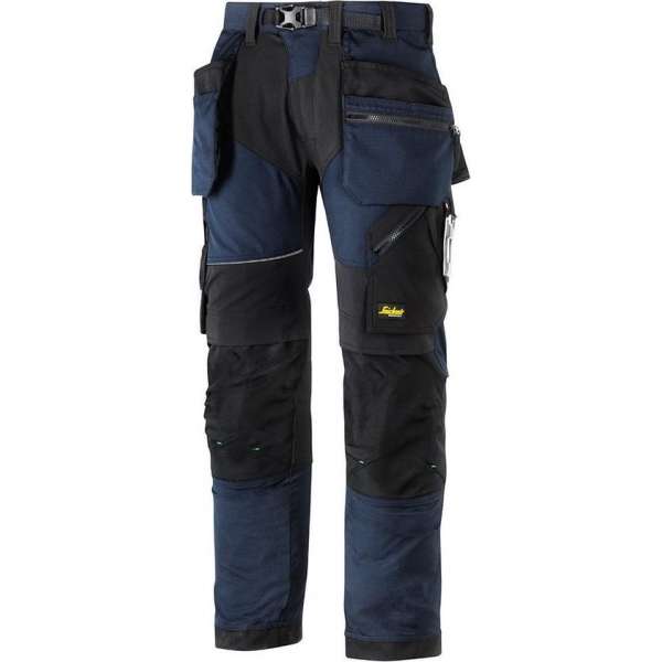 Snickers FlexiWork Stretch Werkbroek+ holsterzakken 6902 - Mannen - Navy/Zwart - 52 Snickers FlexiWork Stretch Werkbroek+ holsterzakken 6902 - Mannen - Navy/Zwart - 52
