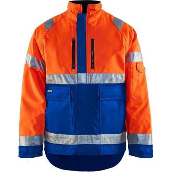 Blåkläder 4827-1977 Winterjas High Vis Oranje/Korenblauw maat XXS