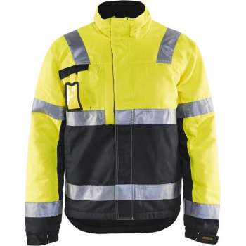 Blåkläder 4862-1811 Winterjas High Vis Geel/Zwart maat M