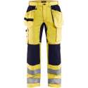 Blaklader Werkbroek met stretch High Vis - High Vis Geel/Marineblauw - C52