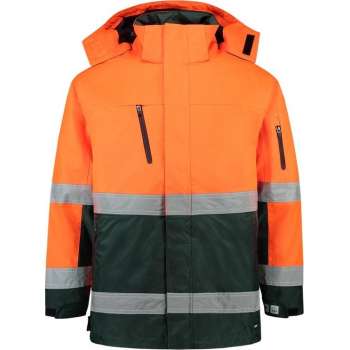 Tricorp Parka EN471 bi-color - Workwear - 403004 - fluor oranje / groen - Maat 3XL