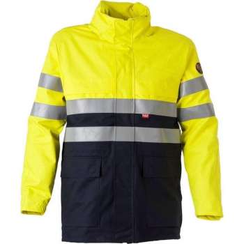 Havep 40001 Parka Marine/Fluo Geel maat XXXXXL / 5XL