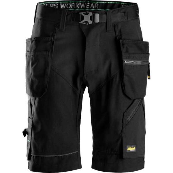 Snickers Workwear FlexiWork Short+ HP Zwart 44 6904 (Jeansmaat 30/32) Snickers Workwear FlexiWork Short+ HP Zwart 44 6904 (Jeansmaat 30/32)