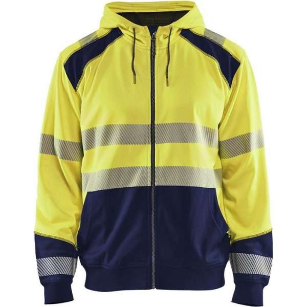 Blaklader Hooded sweatshirt High Vis - High Vis Geel/Marineblauw - M Blaklader Hooded sweatshirt High Vis - High Vis Geel/Marineblauw - M