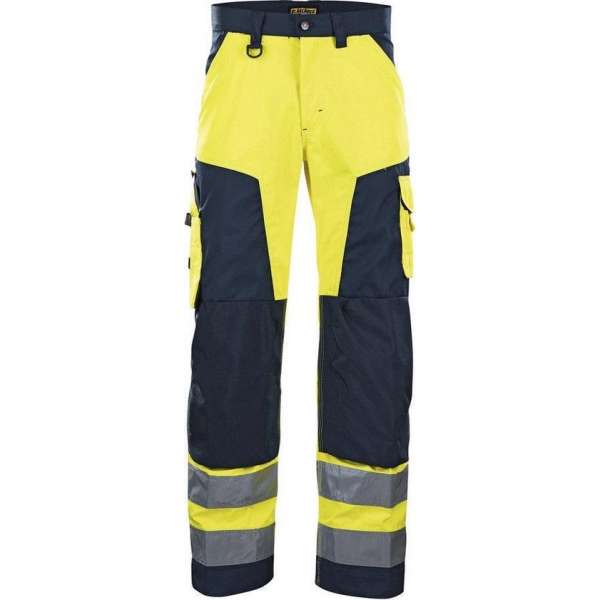 Blaklader Werkbroek High Vis zonder spijkerzakken - High Vis Geel/Marineblauw - C60 Blaklader Werkbroek High Vis zonder spijkerzakken - High Vis Geel/Marineblauw - C60