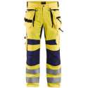 Blaklader Werkbroek met stretch High Vis 1995-1831 - Mannen - Geel/Navy - 58