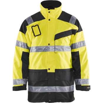 Blåkläder 4426-1997 Parka (Uitneembare voering) High Vis Geel/Zwart maat XXXL