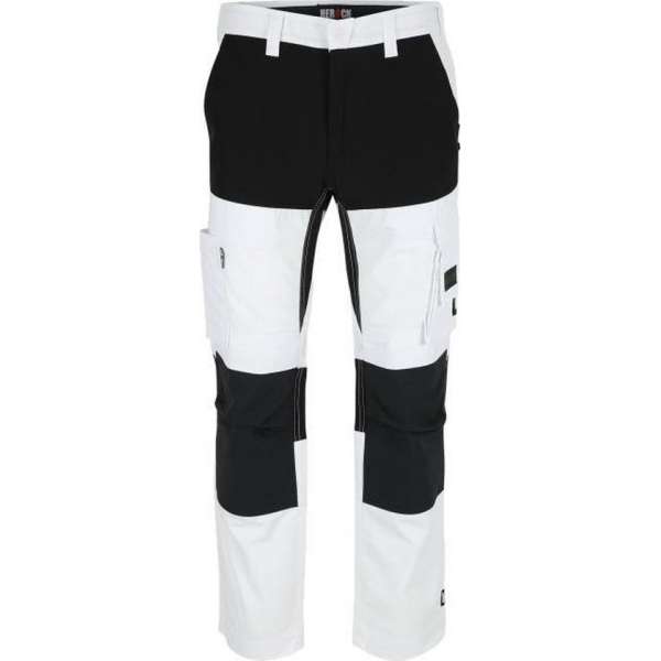 Herock Hector werkbroek Experts (1803) - Wit | Zwart - 42 Herock Hector werkbroek Experts (1803) - Wit | Zwart - 42