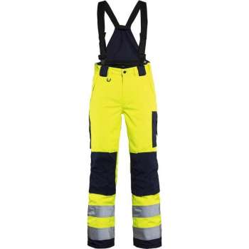Blåkläder 7885-1977 Dames Winterwerkbroek High Vis Geel/Marineblauw maat 44