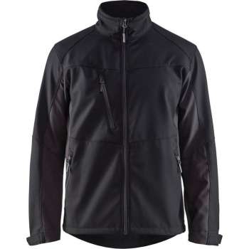 Blaklader Softshell Jack 4950-2516 - Mannen - Zwart/Grijs - 4XL