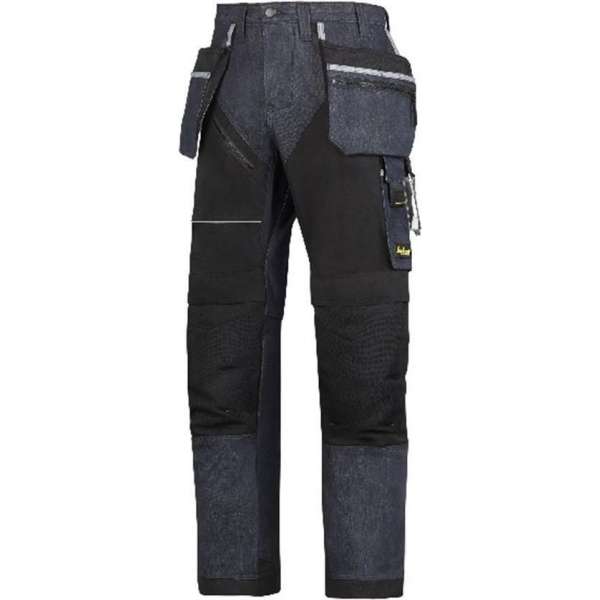 Snickers Ruffwork werkbroek 6205-6504 Denim/Zwart mt.44 Snickers Ruffwork werkbroek 6205-6504 Denim/Zwart mt.44