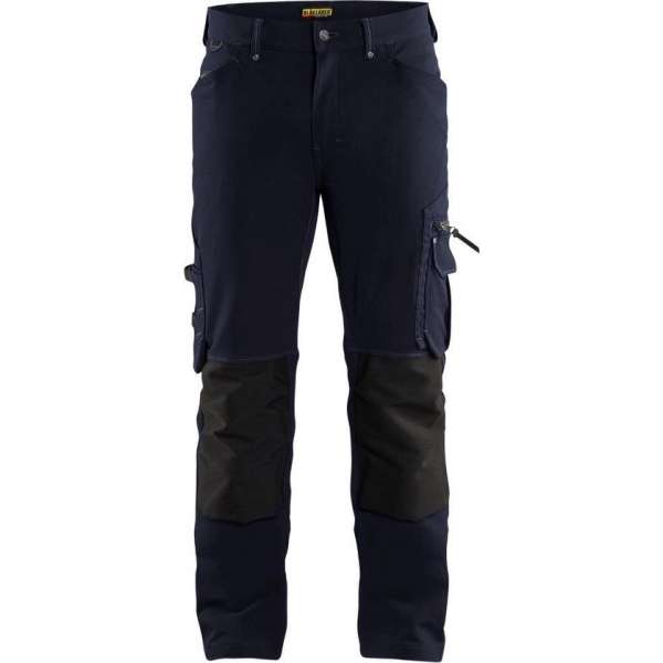 Blaklader Werkbroek 4-weg stretch X1900 zonder spijkerzakken - Donker marineblauw/Zwart - C154 Blaklader Werkbroek 4-weg stretch X1900 zonder spijkerzakken - Donker marineblauw/Zwart - C154