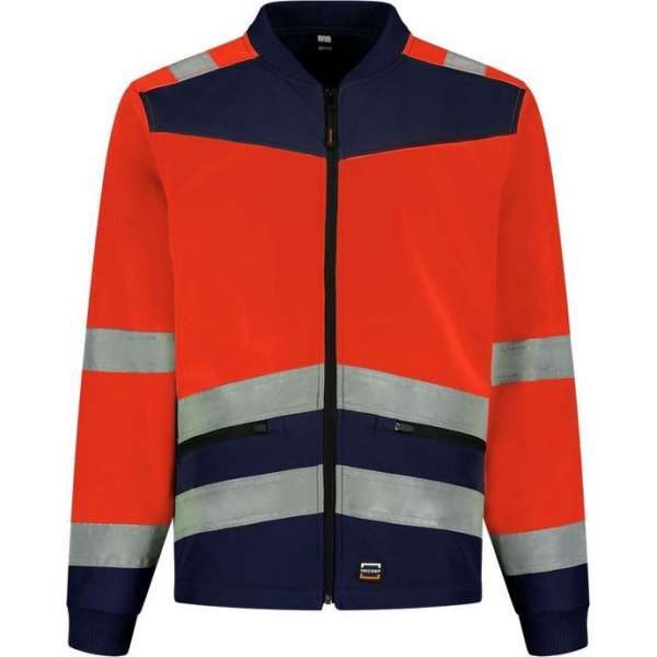 Tricorp Softshell High Vis Bicolor 403021 - Mannen - Rood/Ink - S Tricorp Softshell High Vis Bicolor 403021 - Mannen - Rood/Ink - S