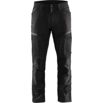Blaklader Service werkbroek met stretch 1 - Zwart/Donkergrijs - C152