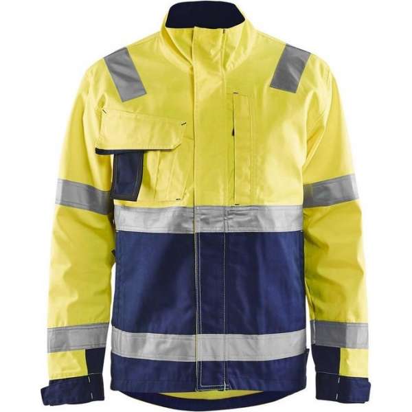 Blåkläder Jas High Vis, Klasse 3 Mt Xl Geel/marineblauw Xl