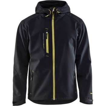 Blåkläder 4949 Softshell Jack – Zwart/High Vis Geel - L