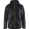 Blåkläder 4753 Softshell Jack met capuchon – Zwart/High Vis Geel - XXL