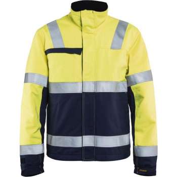 Blåkläder 4069-1514 Multinorm Winterjas Geel/Marineblauw maat 4XL