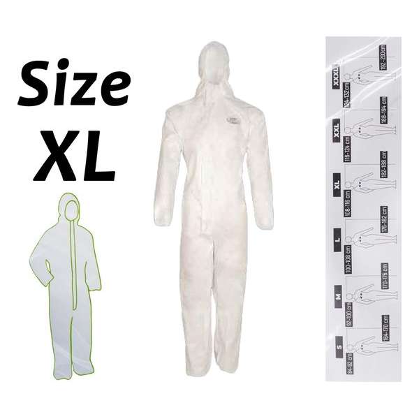 Full Body Suit 5/6 Wegwerp overal CAT.III Maat XL Full Body Suit 5/6 Wegwerp overal CAT.III Maat XL