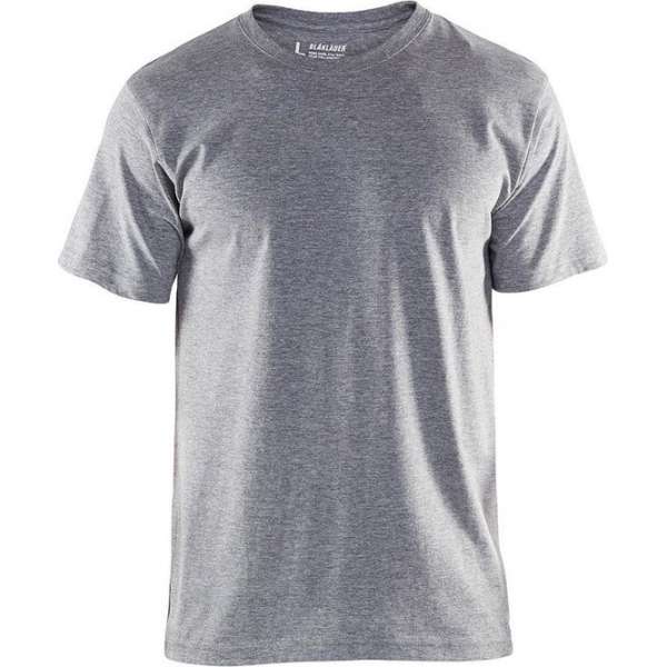 Blåkläder 3302-1033 T-shirt per 10 verpakt Grijs Mêlee maat M Blåkläder 3302-1033 T-shirt per 10 verpakt Grijs Mêlee maat M