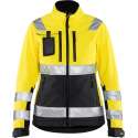 Blåkläder 4902-2517 Dames Softshell jack High Vis Geel/Zwart maat S