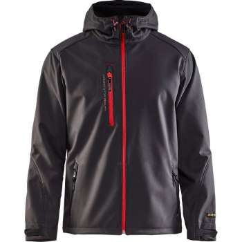 Blåkläder 4949-2517 Softshell Jack Donkergrijs/Rood maat 4XL