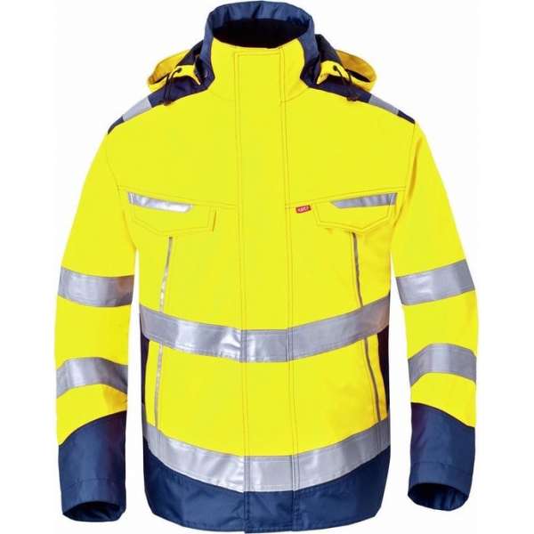 Havep 50217 Parka Fluo Geel/Marine maat XXL