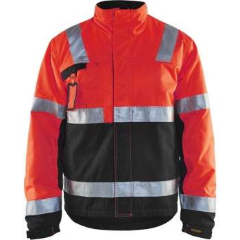 Blåkläder 4862-1811 Winterjas High Vis Rood/Zwart maat M