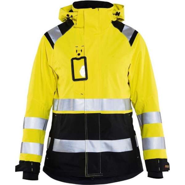 Blåkläder 4904-1987 Dames Shell jack High Vis Geel/Zwart maat XS Blåkläder 4904-1987 Dames Shell jack High Vis Geel/Zwart maat XS