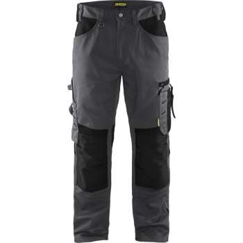 Blåkläder Werkbroek zonder spijkerzakken 1556 Medium Grijs/Zwart Maat - C44