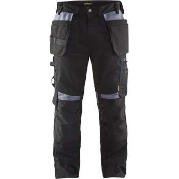 Blaklader Werkbroek met spijkerzakken - Zwart/Grijs - D108