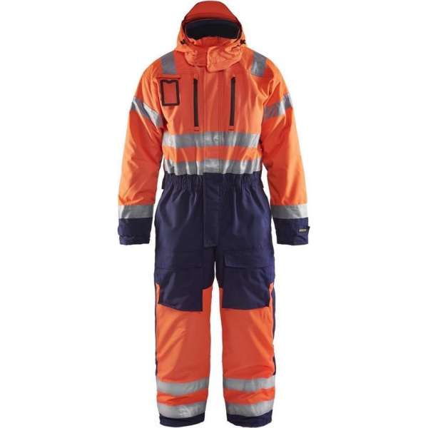 Blåkläder 6763-1977 Winteroverall High Vis Oranje/Marineblauw maat 58