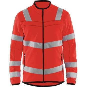 Blåkläder 4941-1010 Microfleecevest High Vis Fluor Rood maat S