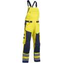 Blåkläder 2608-1506 Multinorm Bretelbroek Geel/Marineblauw maat D104