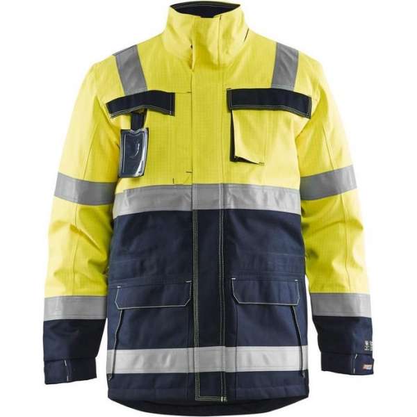 Blåkläder 4068-1530 Multinorm Winterjas Geel/Marineblauw maat L Blåkläder 4068-1530 Multinorm Winterjas Geel/Marineblauw maat L