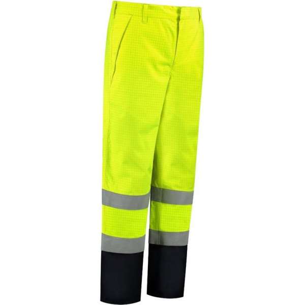 Dapro Protector Multinorm Regenbroek - Maat S - Marineblauw/Hi-Vis Geel - Vlamvertragend , antistatisch en chemicaliën resistent Dapro Protector Multinorm Regenbroek - Maat S - Marineblauw/Hi-Vis Geel - Vlamvertragend , antistatisch en chemicaliën resistent