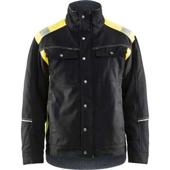 Blåkläder 4915-1370 Visible Winterjas Zwart/Geel maat 4XL