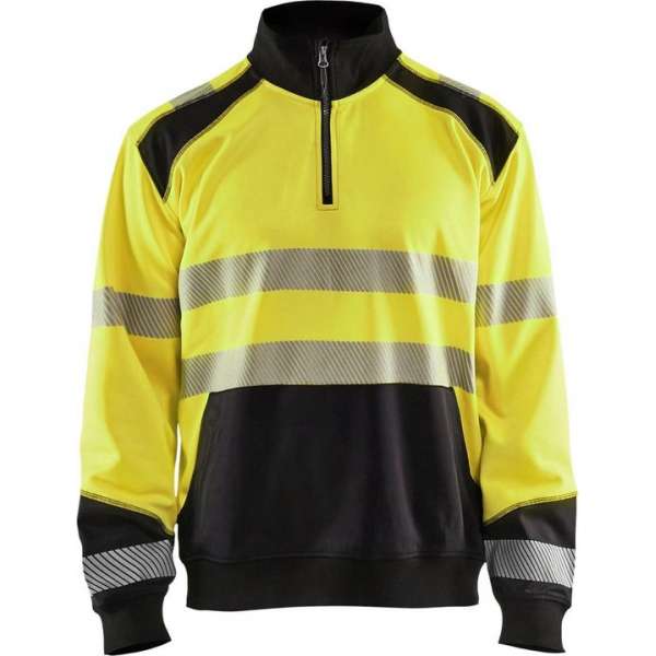 Blaklader Sweatshirt halve rits High Vis - High Vis Geel/Zwart - 3XL