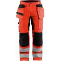 Blaklader Werkbroek met stretch High Vis - High Vis Rood/Zwart - C154