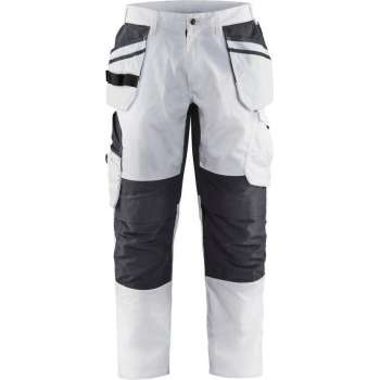 Blaklader Schilderswerkbroek stretch 1096-1330 - Mannen - Wit/Donkergrijs - 64
