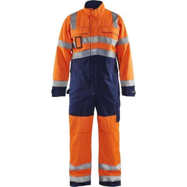 Blåkläder 6373-1804 Overall High Vis Oranje/Marineblauw maat 46 Blåkläder 6373-1804 Overall High Vis Oranje/Marineblauw maat 46