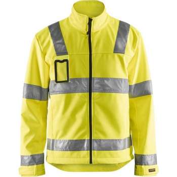 Blåkläder 4838-2517 Jack Softshell High Vis Geel maat XXL