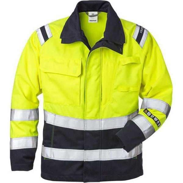 Fristads damesjack 4275 marine/fluorgeel Fristads damesjack 4275 marine/fluorgeel
