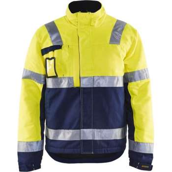 Blåkläder 4862-1811 Winterjas High Vis Geel/Marineblauw maat XXL