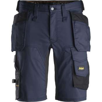 Snickers Korte Broek AllroundWork Stretch Holsterzakken 6141 - Mannen - Navy/Zwart - 60